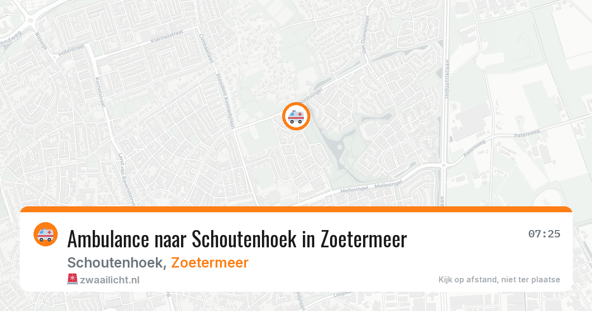 Ambulance naar Schoutenhoek in Zoetermeer — 29 jan 2026