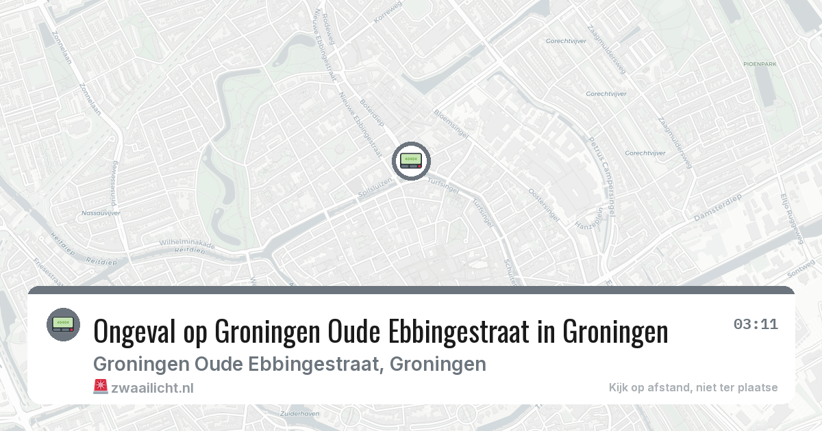 Ongeval op Groningen Oude Ebbingestraat in Groningen — 30 jan 2026