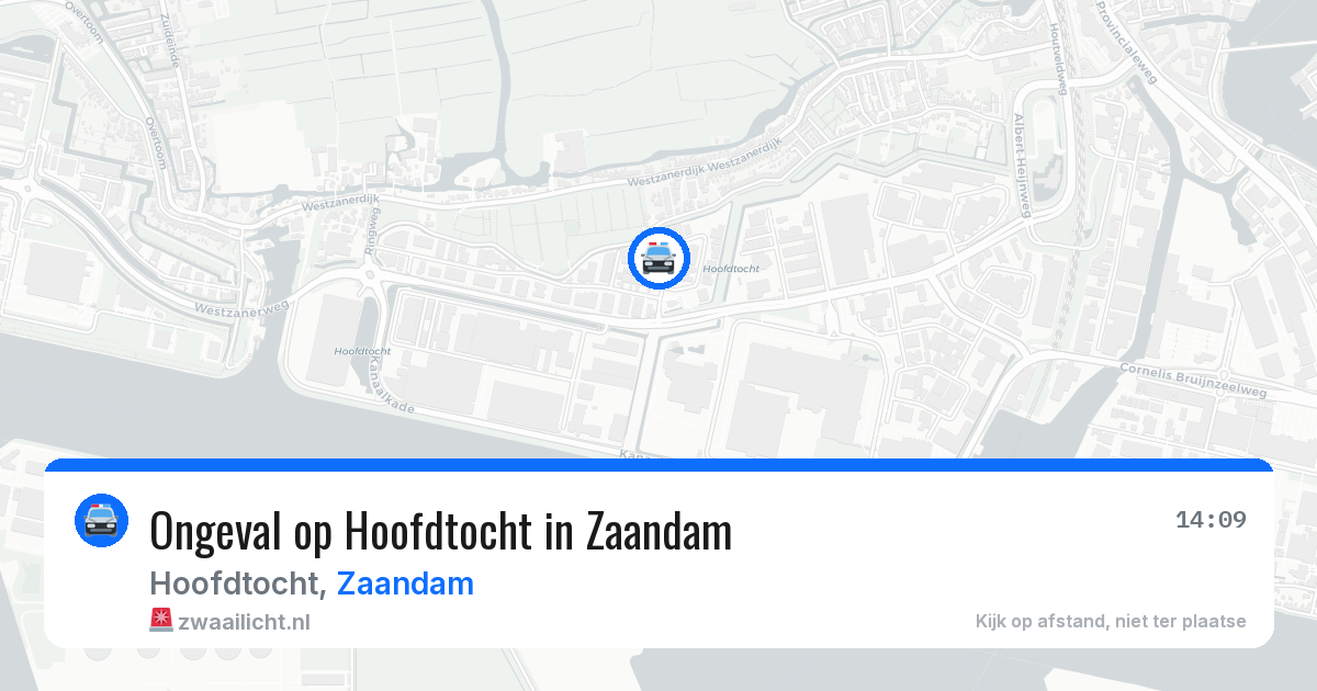 Ongeval op Hoofdtocht in Zaandam — 6 jun 2026