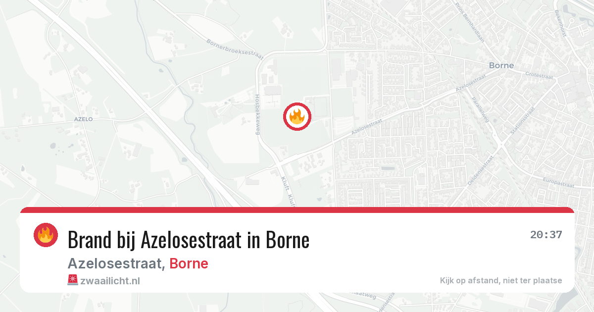 Brand bij Azelosestraat in Borne — 6 jul 2026