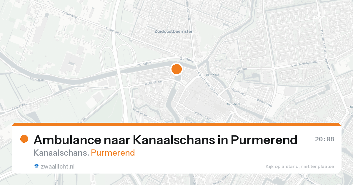 Ambulance naar Kanaalschans in Purmerend — 3 jun 2026