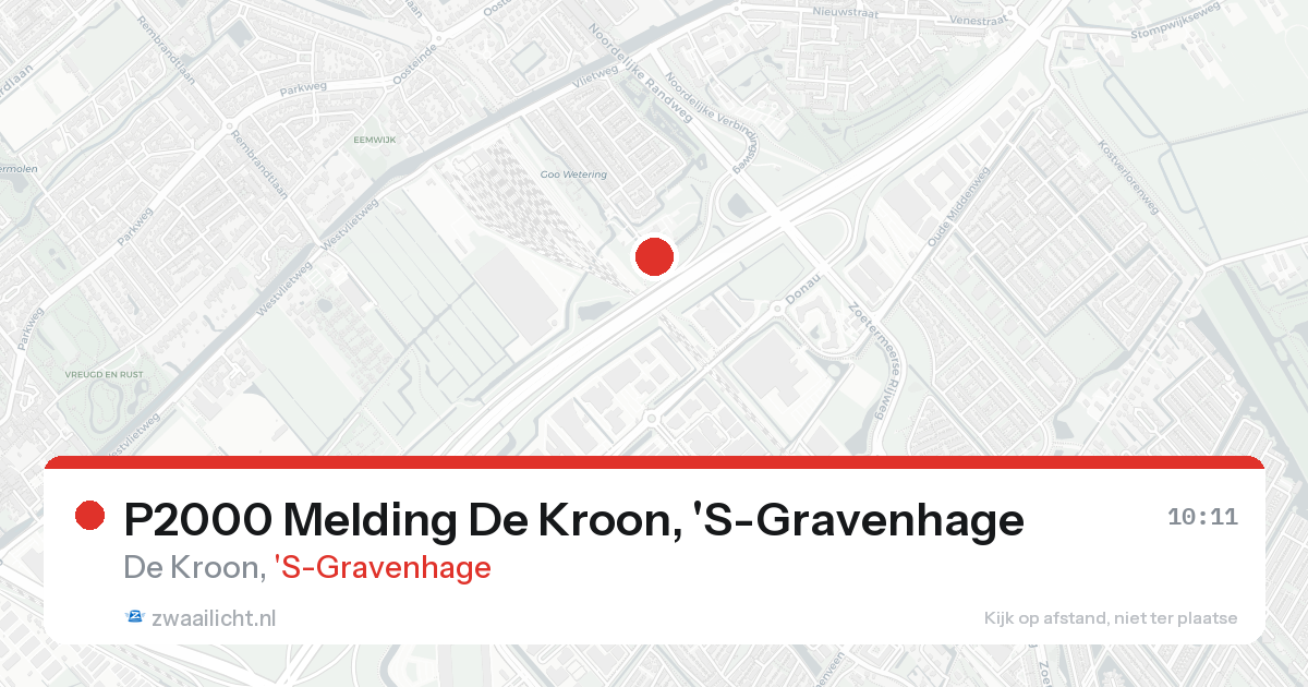 P2000 Melding De Kroon, 'S-Gravenhage — 31 jan 2026