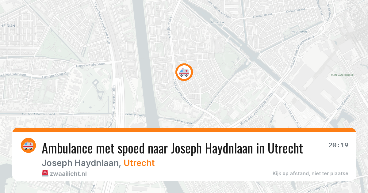 Ambulance met spoed naar Joseph Haydnlaan in Utrecht — 20 jan 2026