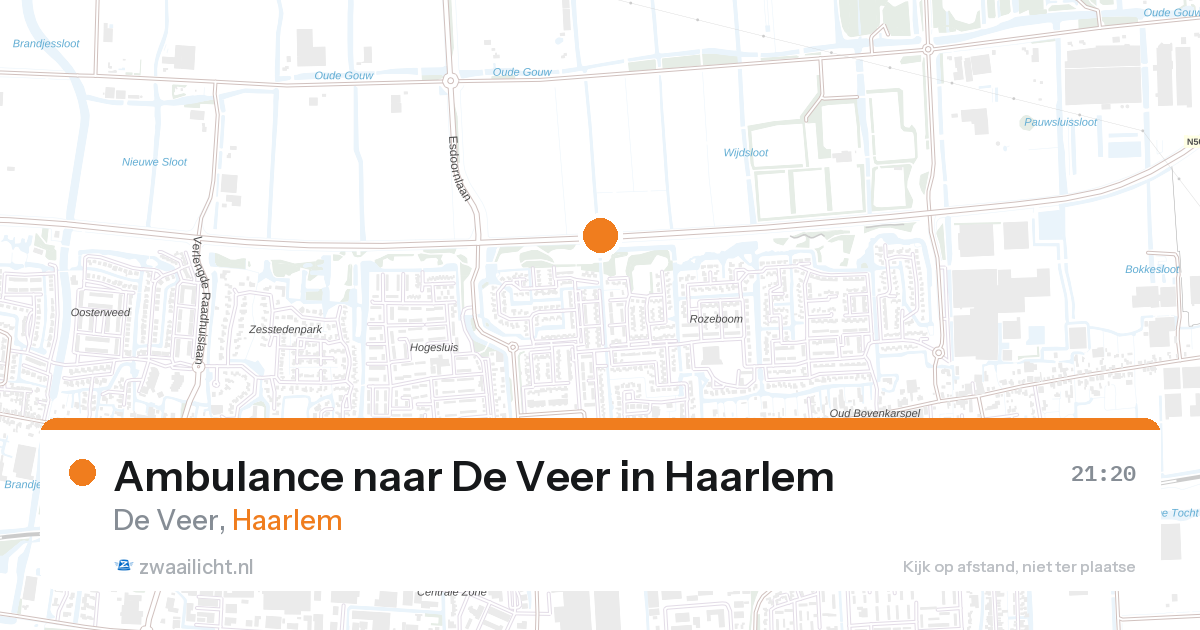 Ambulance naar De Veer in Haarlem — 28 aug 2026