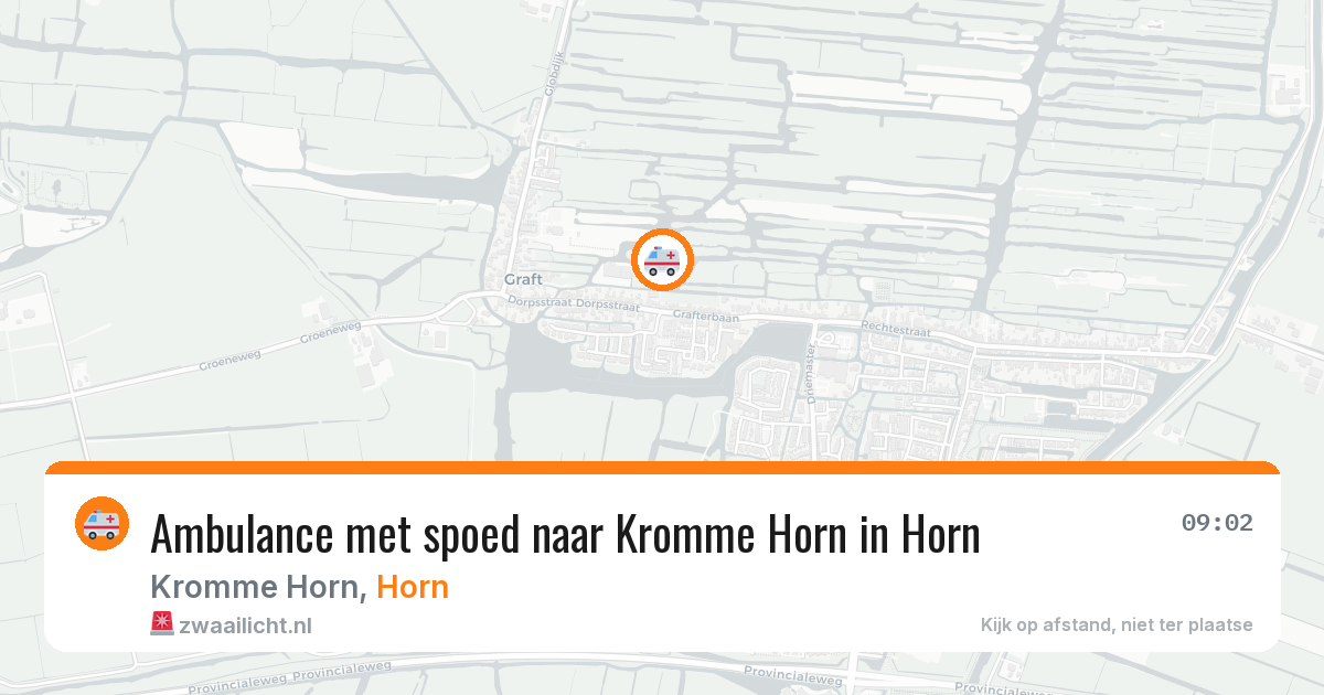Ambulance met spoed naar Kromme Horn in Horn — 6 jul 2026