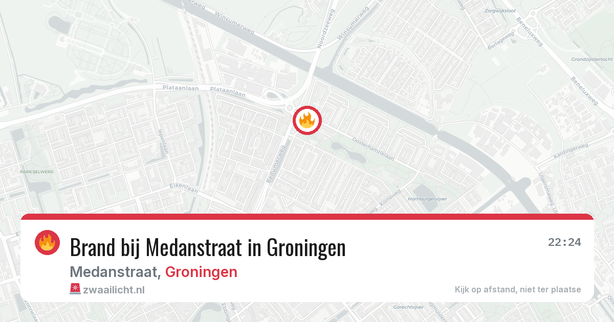 Brand bij Medanstraat in Groningen — 28 apr 2026