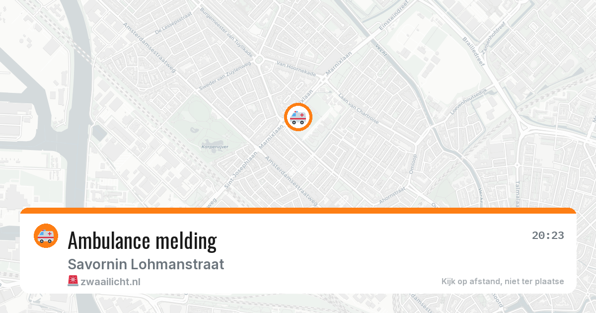 Ambulance melding — 3 jul 2026