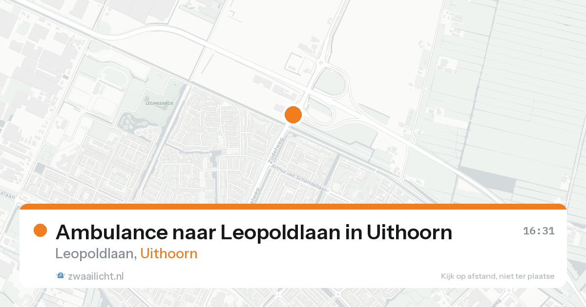 Ambulance naar Leopoldlaan in Uithoorn — 18 aug 2026