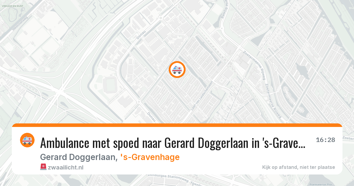 Ambulance met spoed naar Gerard Doggerlaan in 's-Gravenhage — 19 mei 2026