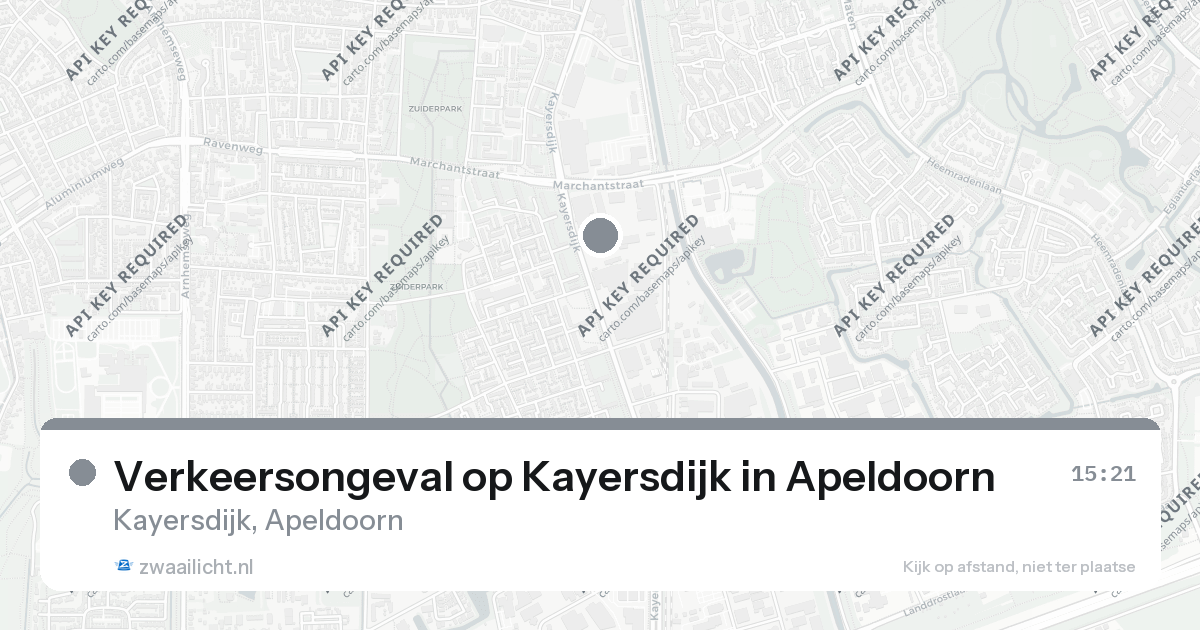 Verkeersongeval op Kayersdijk in Apeldoorn — 26 aug 2026