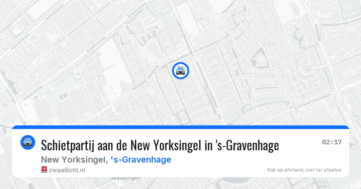 Schietpartij aan de New Yorksingel in 's-Gravenhage — 8 aug 2026