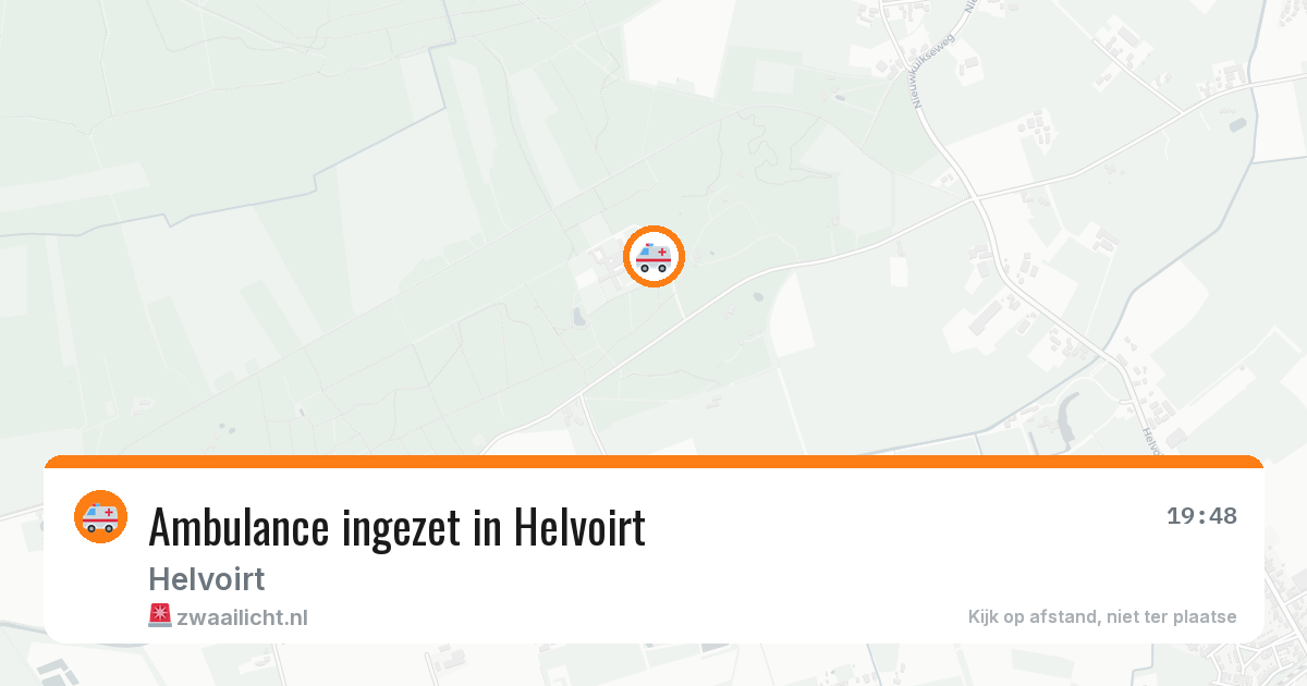 Ambulance ingezet in Helvoirt — 12 aug 2026