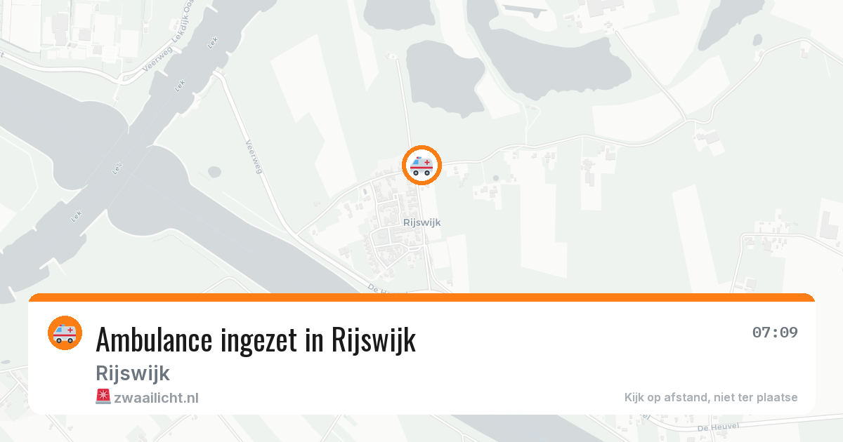Ambulance ingezet in Rijswijk — 26 mrt 2026