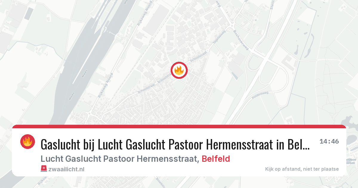 Gaslucht bij Lucht Gaslucht Pastoor Hermensstraat in Belfeld — 3 feb 2026