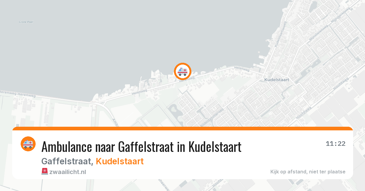 Ambulance naar Gaffelstraat in Kudelstaart — 1 apr 2026