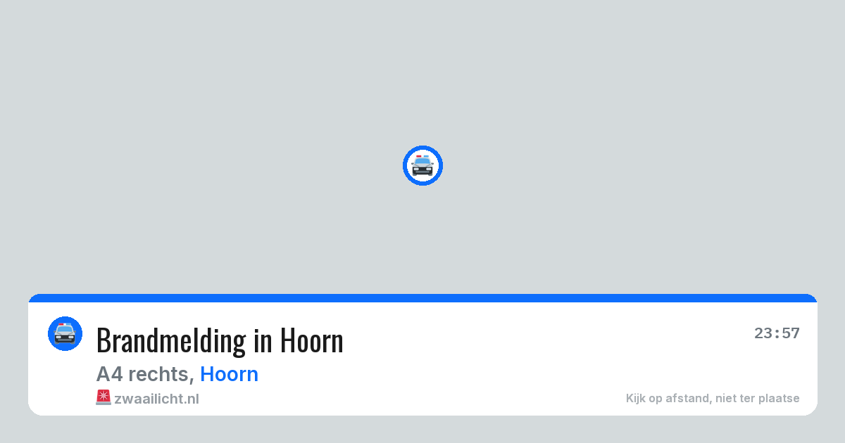 Brandmelding in Hoorn — 28 jun 2026