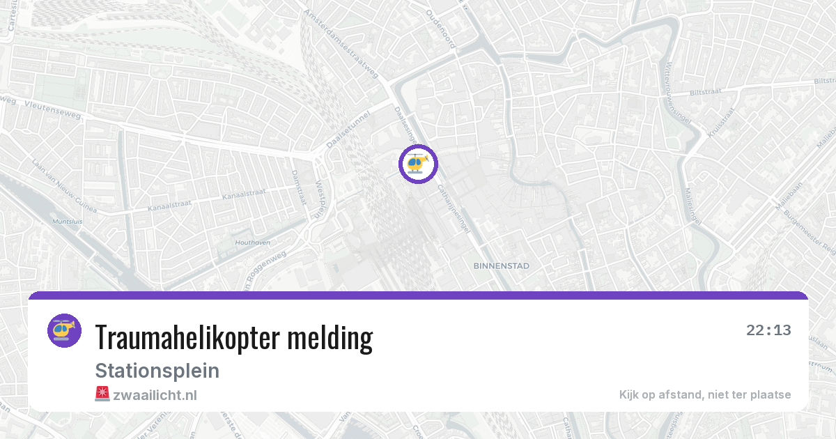 Traumahelikopter melding — 20 jun 2026
