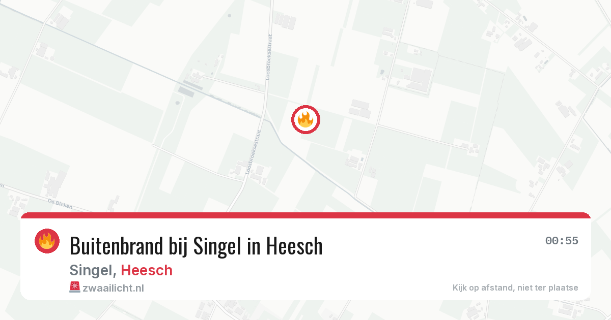 Buitenbrand bij Singel in Heesch — 20 jul 2026