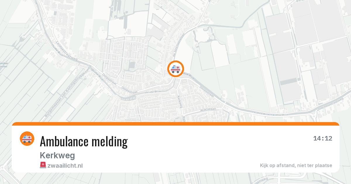 Ambulance melding — 20 jan 2026