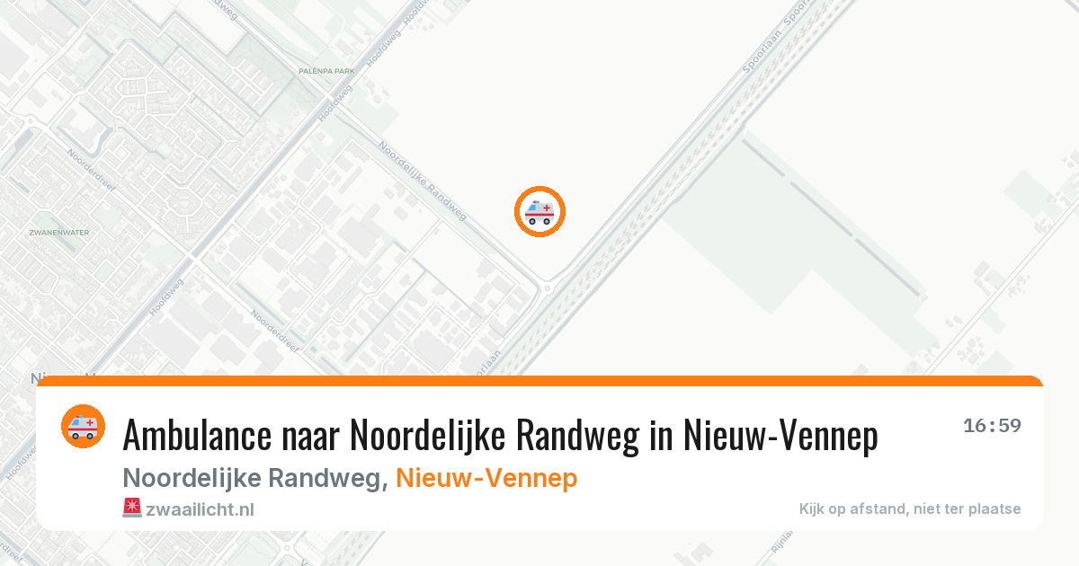 Ambulance naar Noordelijke Randweg in Nieuw-Vennep — 26 mrt 2026