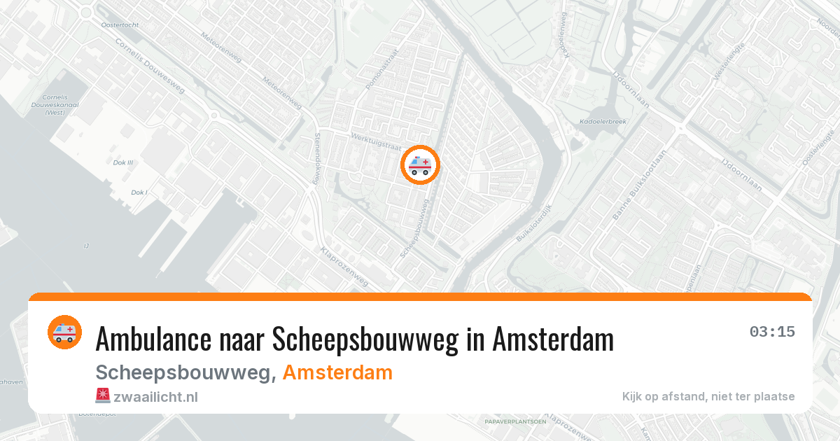 Ambulance naar Scheepsbouwweg in Amsterdam — 29 jun 2026