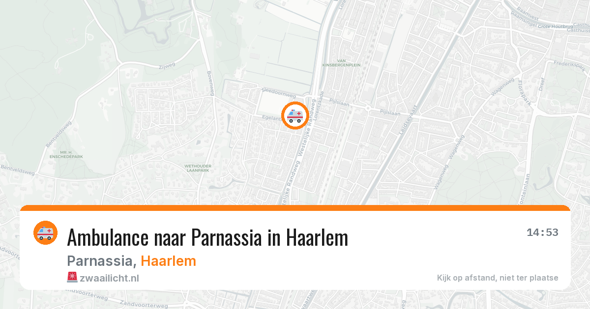 Ambulance naar Parnassia in Haarlem — 10 jun 2026