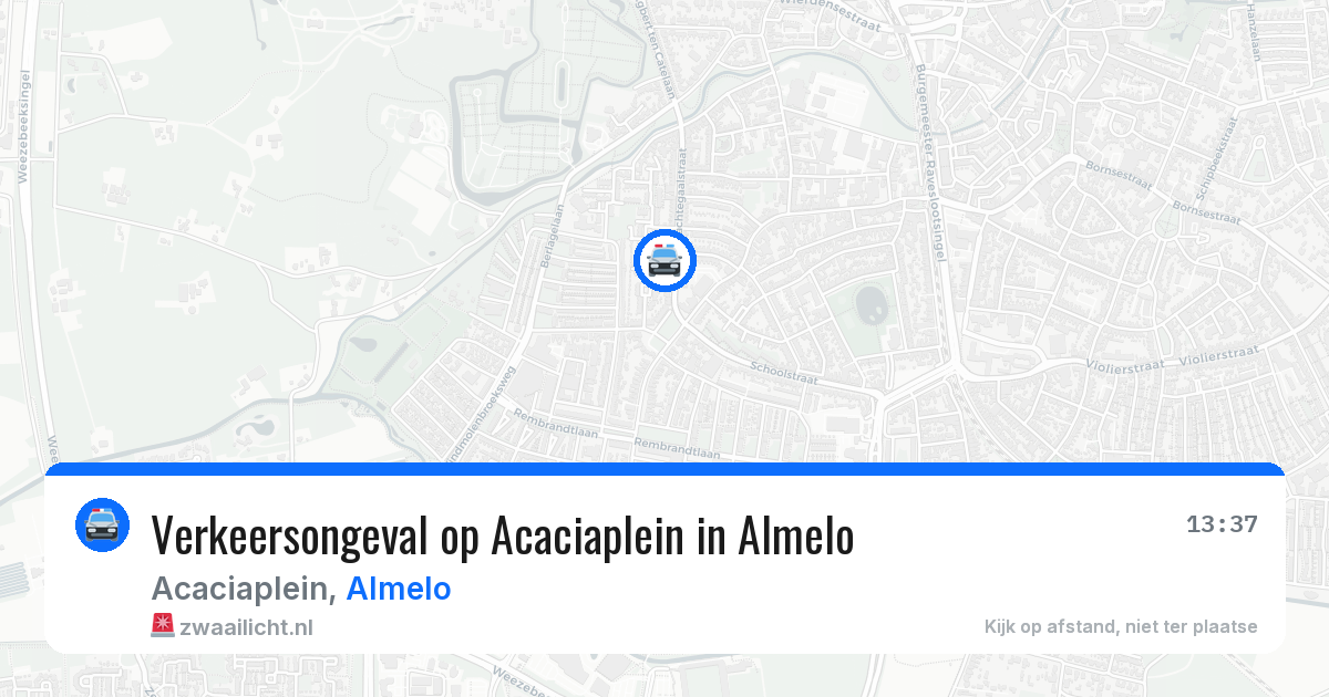 Verkeersongeval op Acaciaplein in Almelo — 30 jun 2026