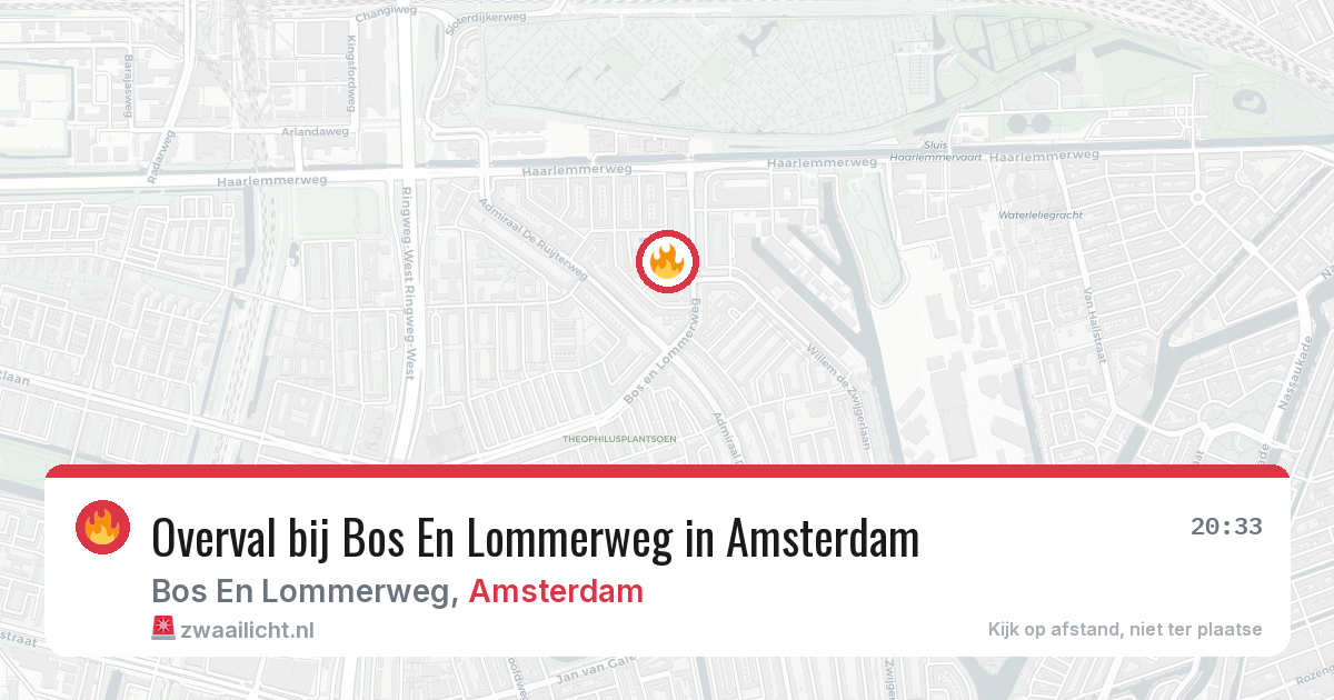 Overval bij Bos En Lommerweg in Amsterdam — 2 mrt 2026