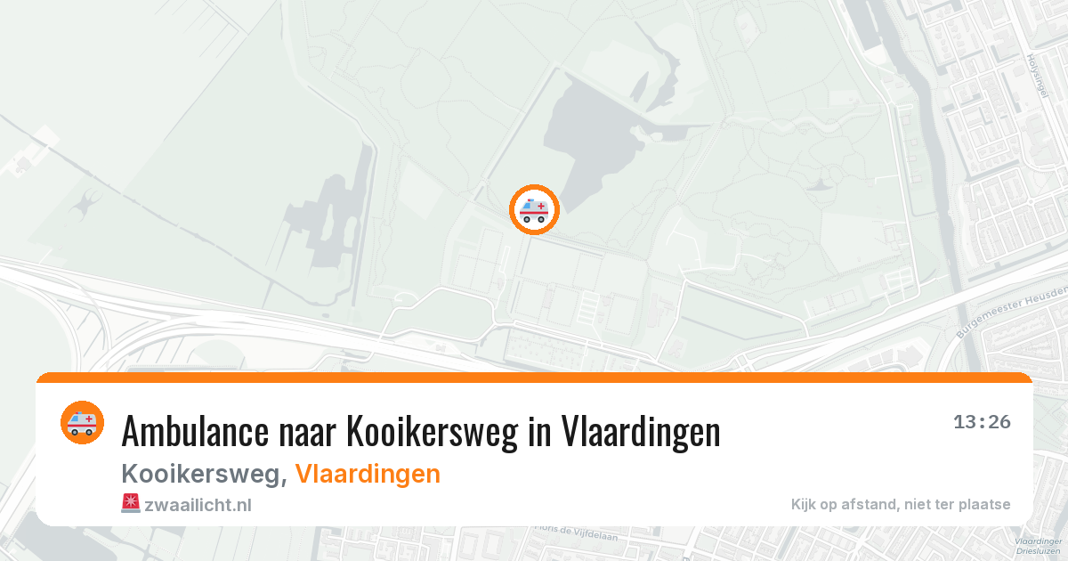 Ambulance naar Kooikersweg in Vlaardingen — 20 jun 2026