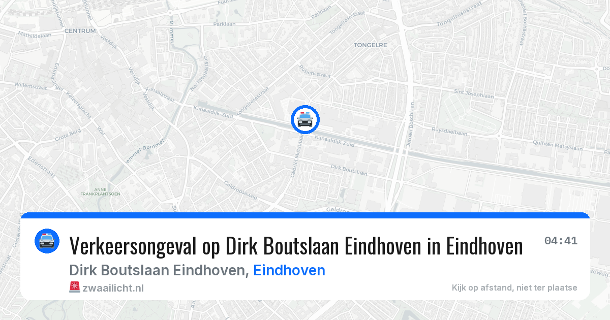 Verkeersongeval op Dirk Boutslaan Eindhoven in Eindhoven — 6 jun 2026