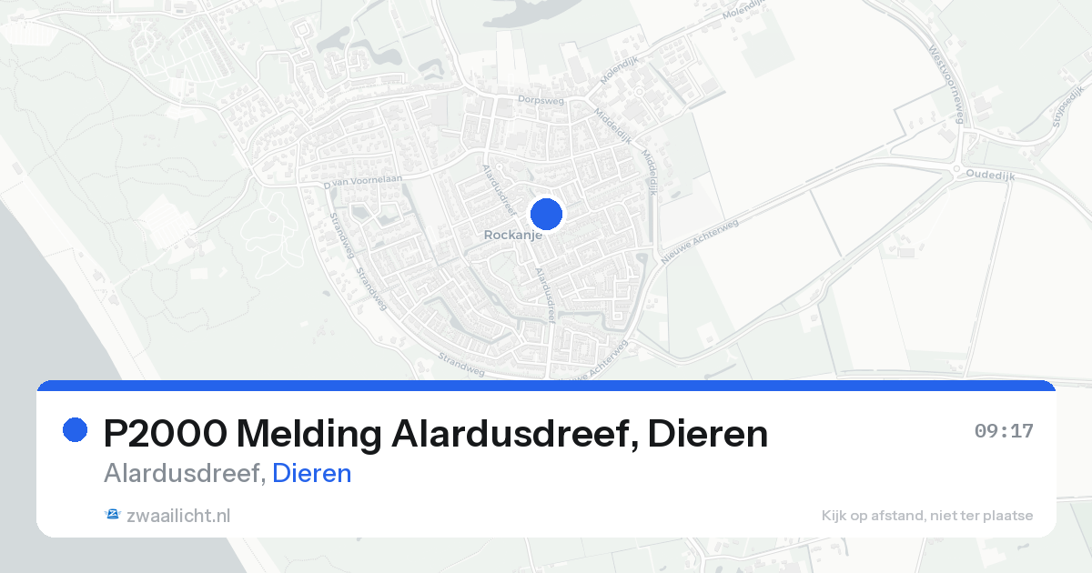 P2000 Melding Alardusdreef, Dieren — 15 aug 2026