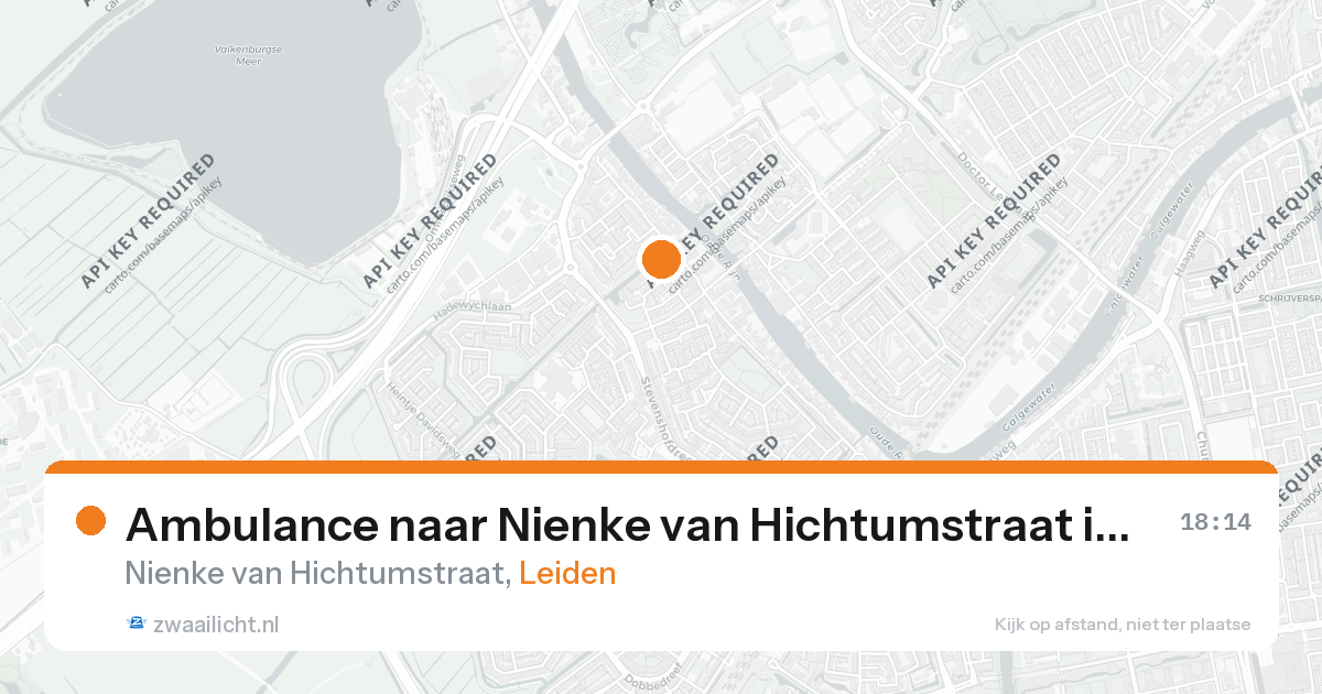 Ambulance naar Nienke van Hichtumstraat in Leiden — 3 mrt 2026