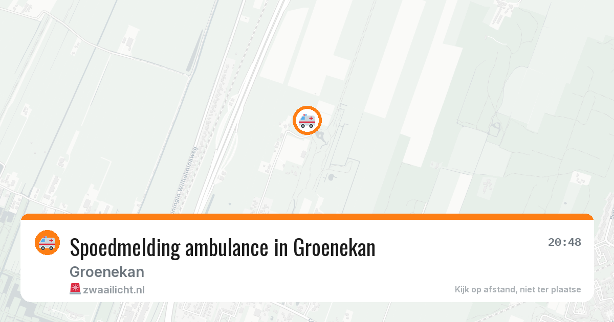 Spoedmelding ambulance in Groenekan — 12 aug 2026