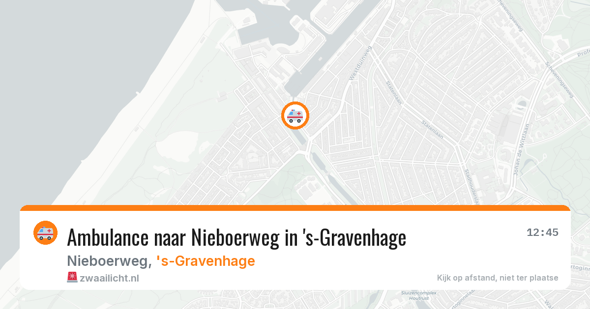 Ambulance naar Nieboerweg in 's-Gravenhage — 21 jun 2026