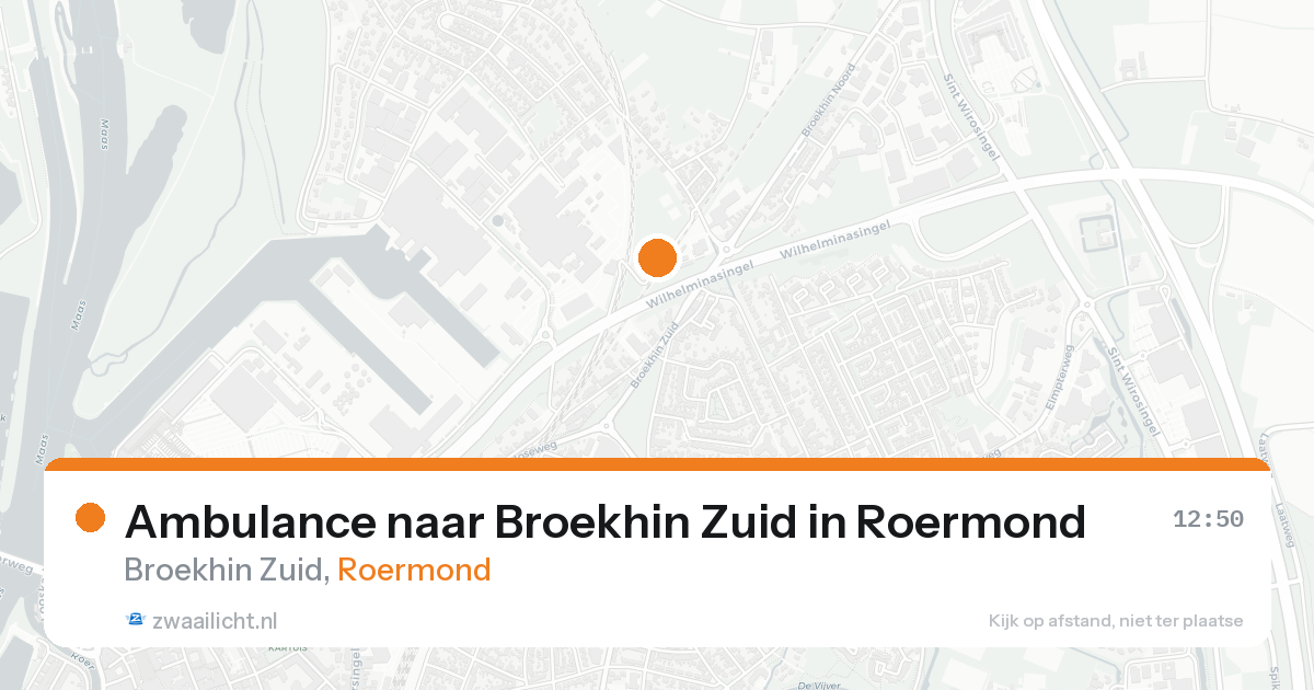 Ambulance naar Broekhin Zuid in Roermond — 25 aug 2026
