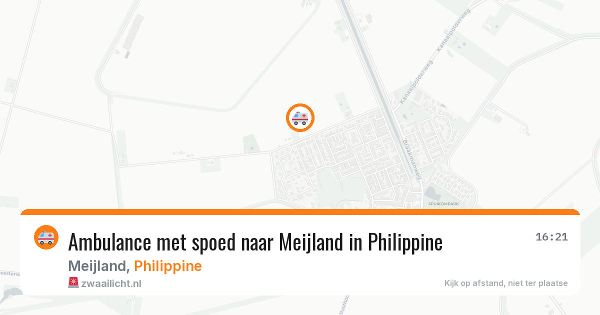Ambulance met spoed naar Meijland in Philippine — 25 feb 2026