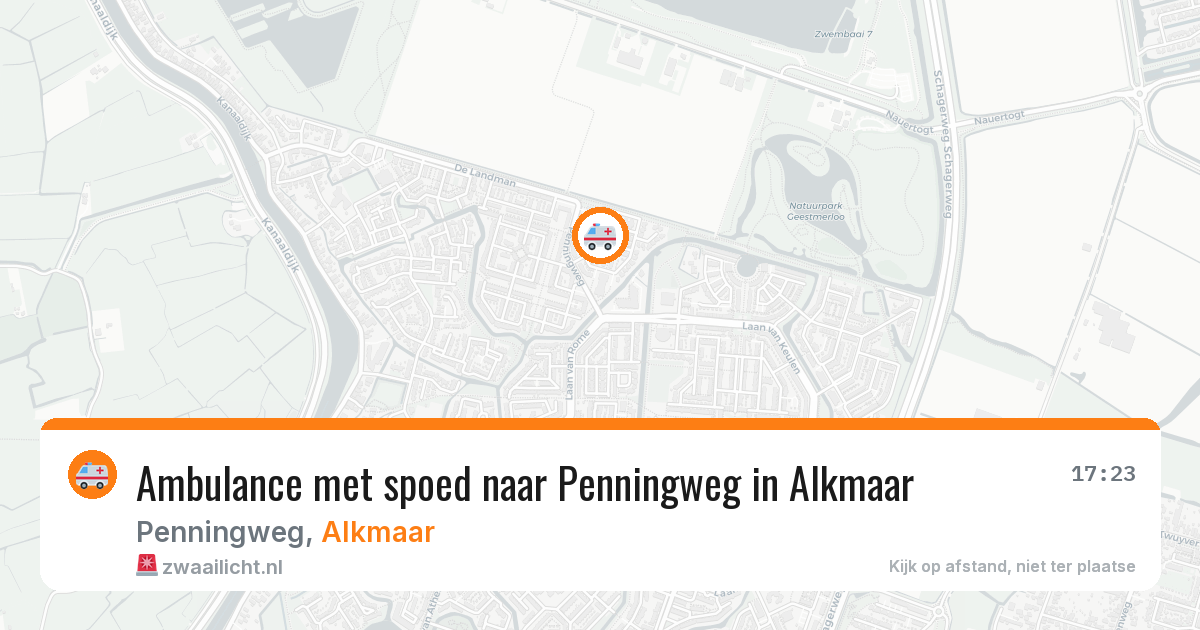 Ambulance met spoed naar Penningweg in Alkmaar — 4 mrt 2026