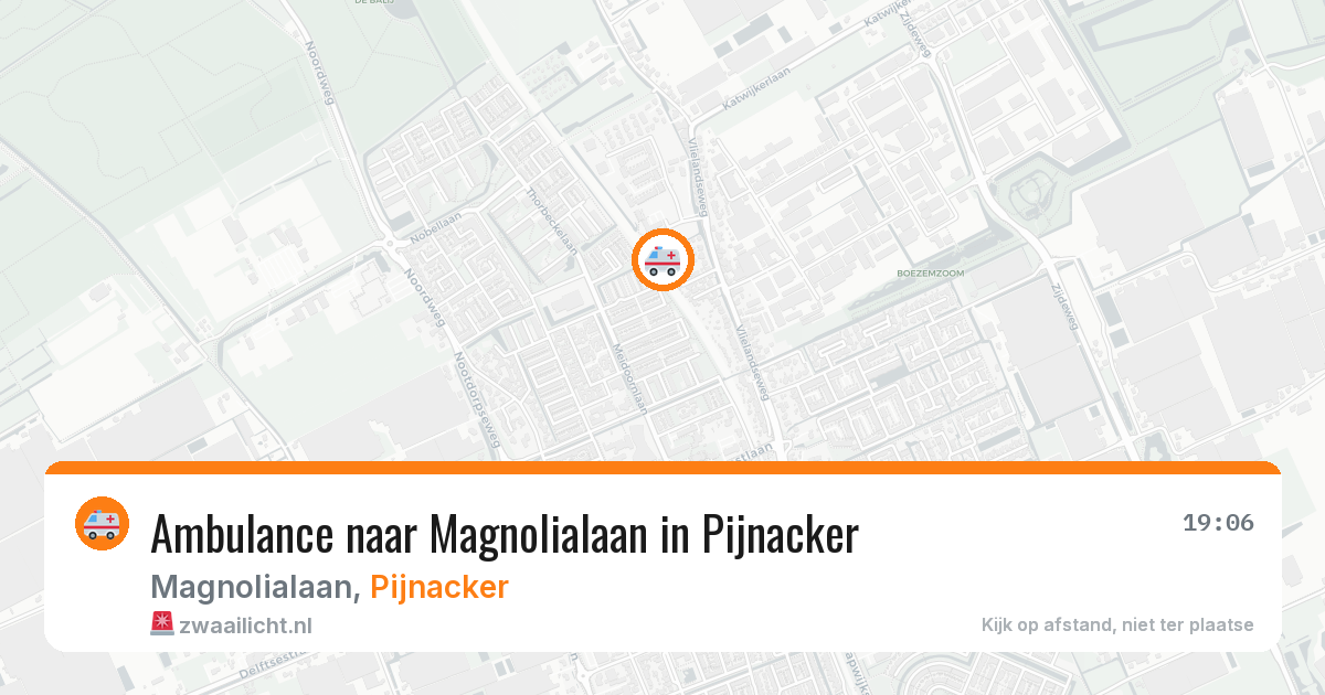 Ambulance naar Magnolialaan in Pijnacker — 18 mei 2026