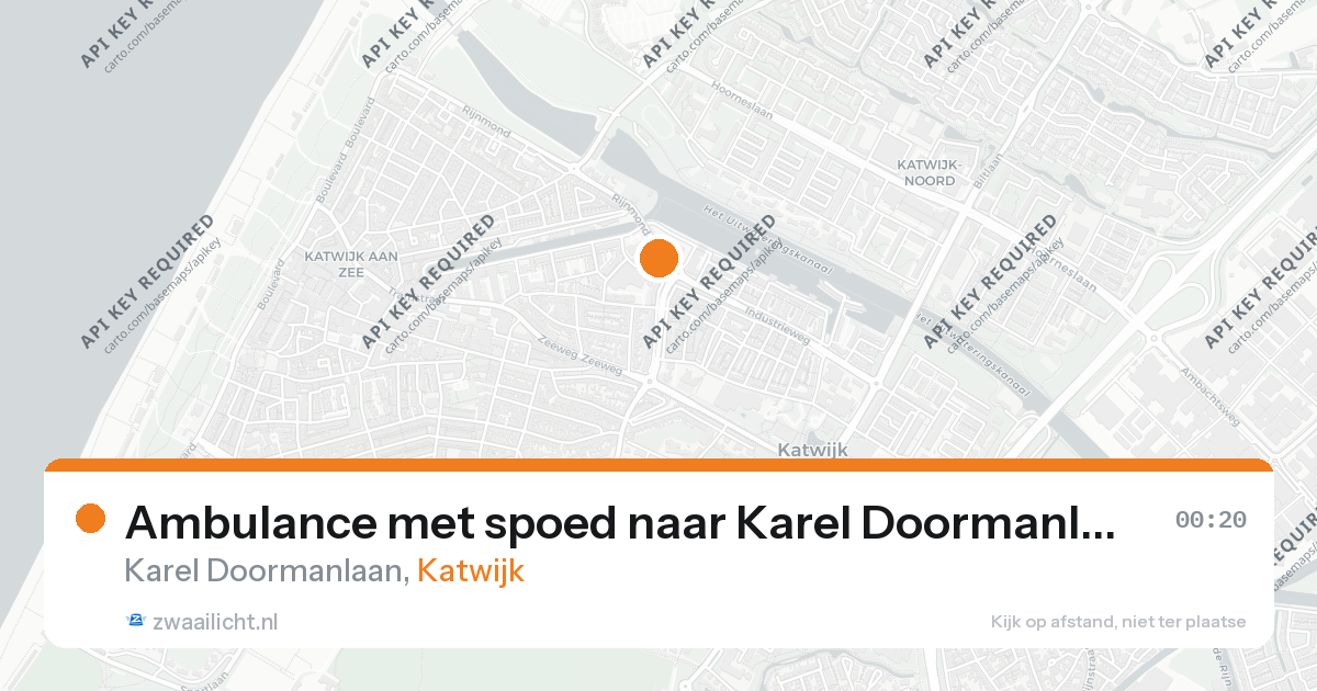 Ambulance met spoed naar Karel Doormanlaan in Katwijk — 17 jul 2026
