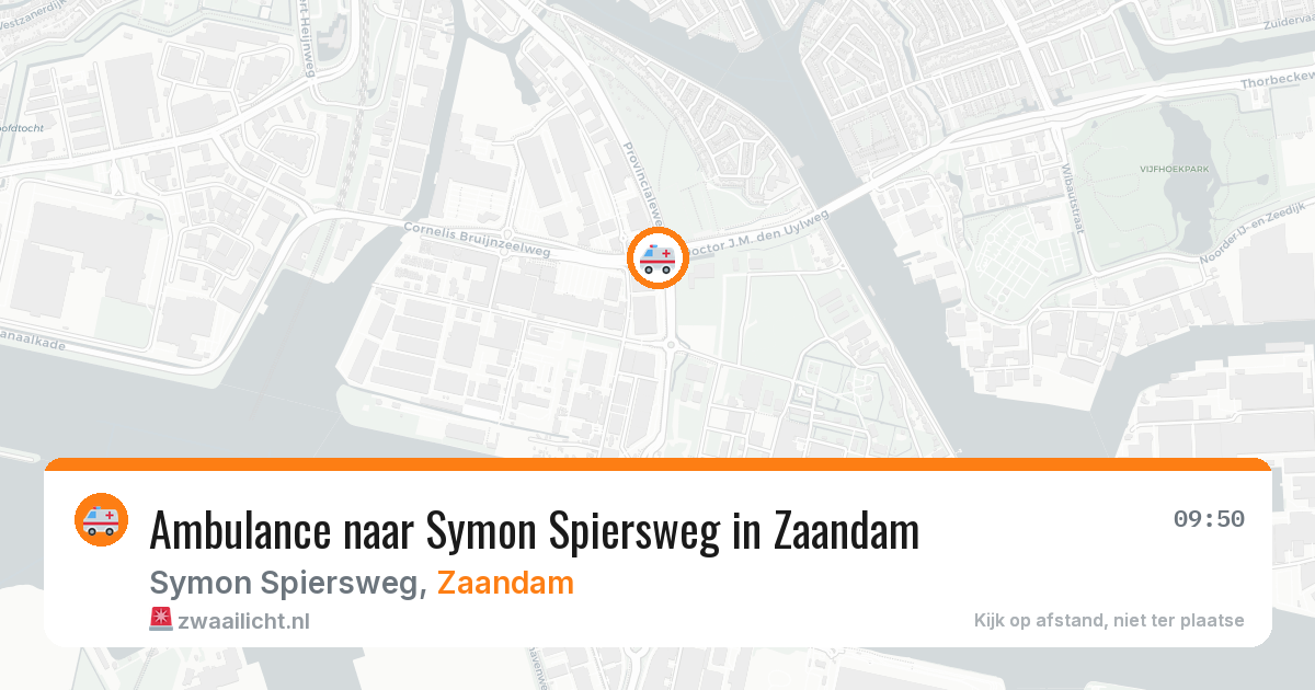 Ambulance naar Symon Spiersweg in Zaandam — 10 jul 2026