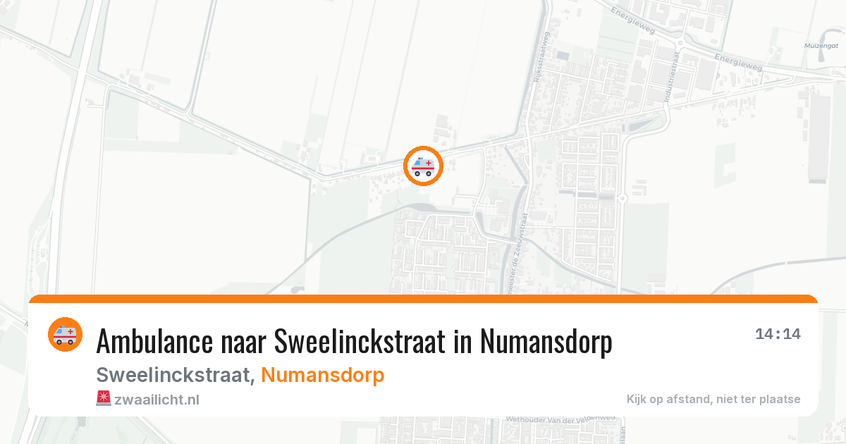 Ambulance naar Sweelinckstraat in Numansdorp — 17 mrt 2026