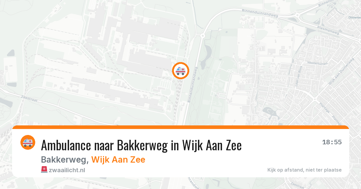 Ambulance naar Bakkerweg in Wijk Aan Zee — 20 jun 2026