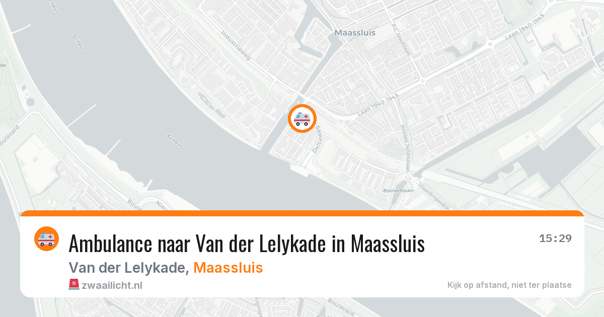 Ambulance naar Van der Lelykade in Maassluis — 28 jun 2026