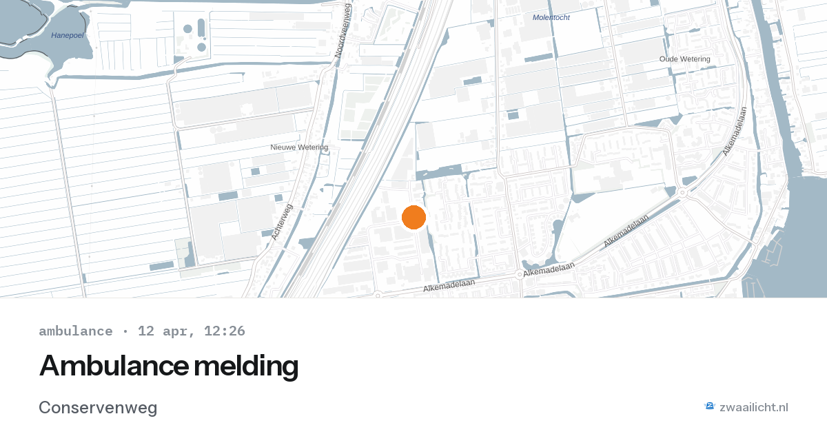 Ambulance melding — 12 apr 2026
