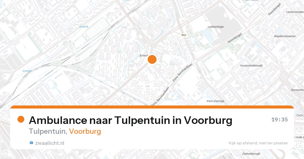 Ambulance naar Tulpentuin in Voorburg — 27 aug 2026