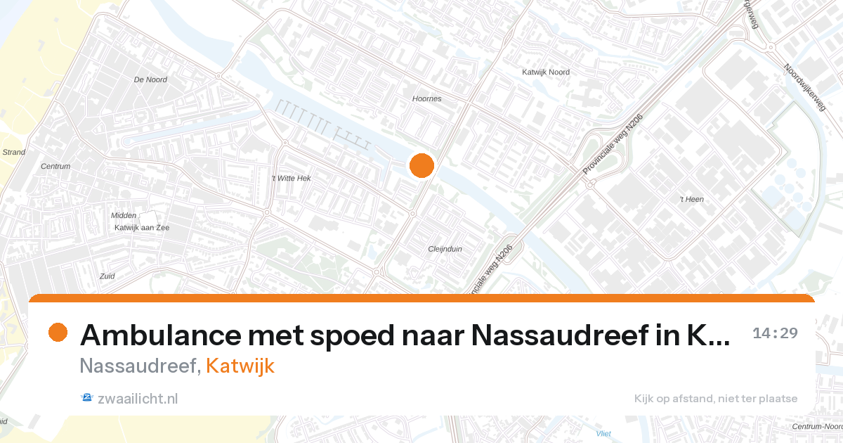 Ambulance met spoed naar Nassaudreef in Katwijk — 27 mei 2026