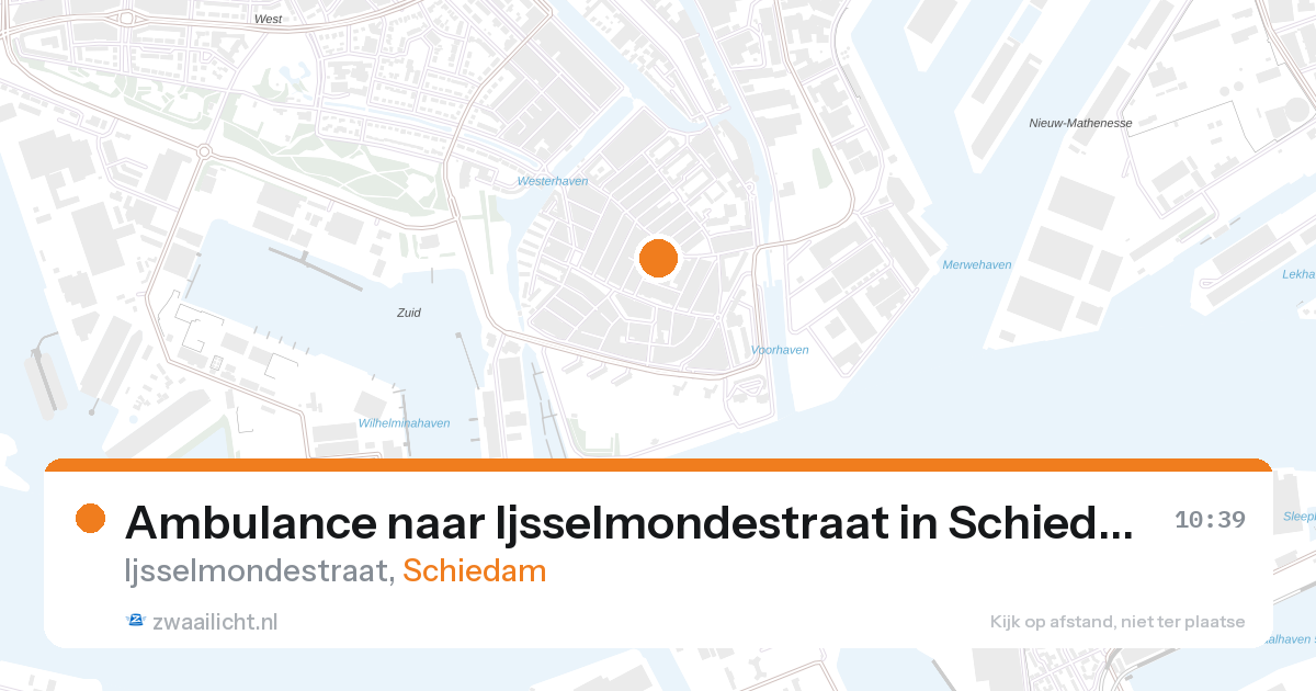 Ambulance naar Ijsselmondestraat in Schiedam — 28 aug 2026