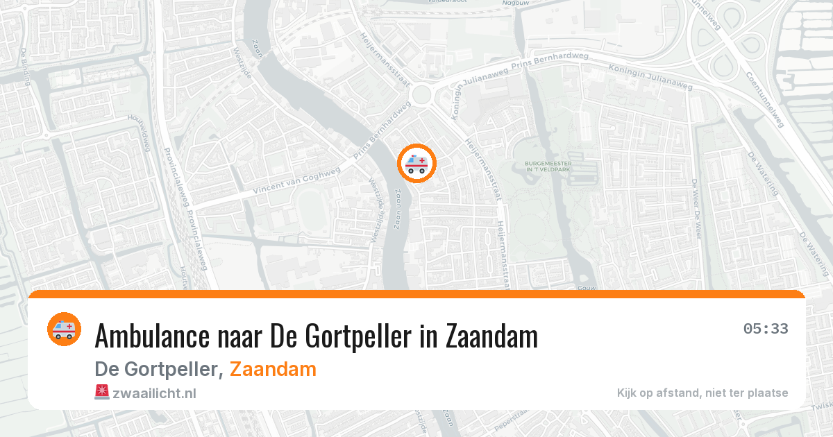 Ambulance naar De Gortpeller in Zaandam — 13 feb 2026