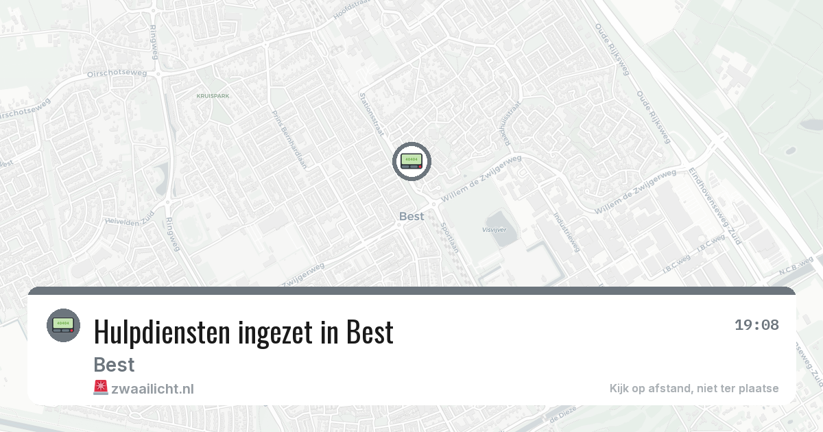 Hulpdiensten ingezet in Best — 14 apr 2026 | 🚨 Zwaailicht.nl