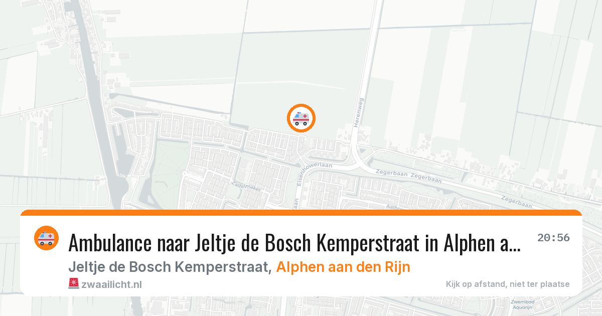 Ambulance naar Jeltje de Bosch Kemperstraat in Alphen aan den Rijn — 8 jun 2026